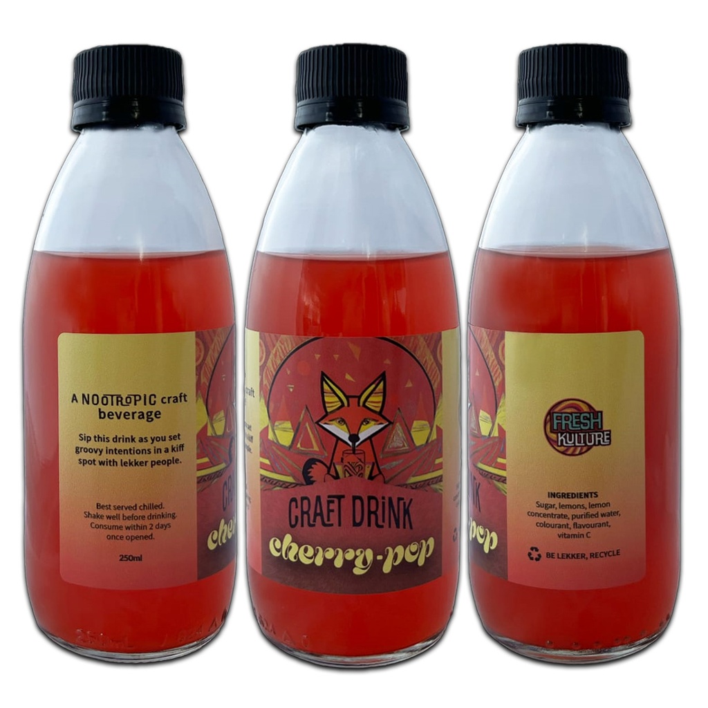 Trippy Nootropic Craft Beverage 230ml - Cherry-Pop