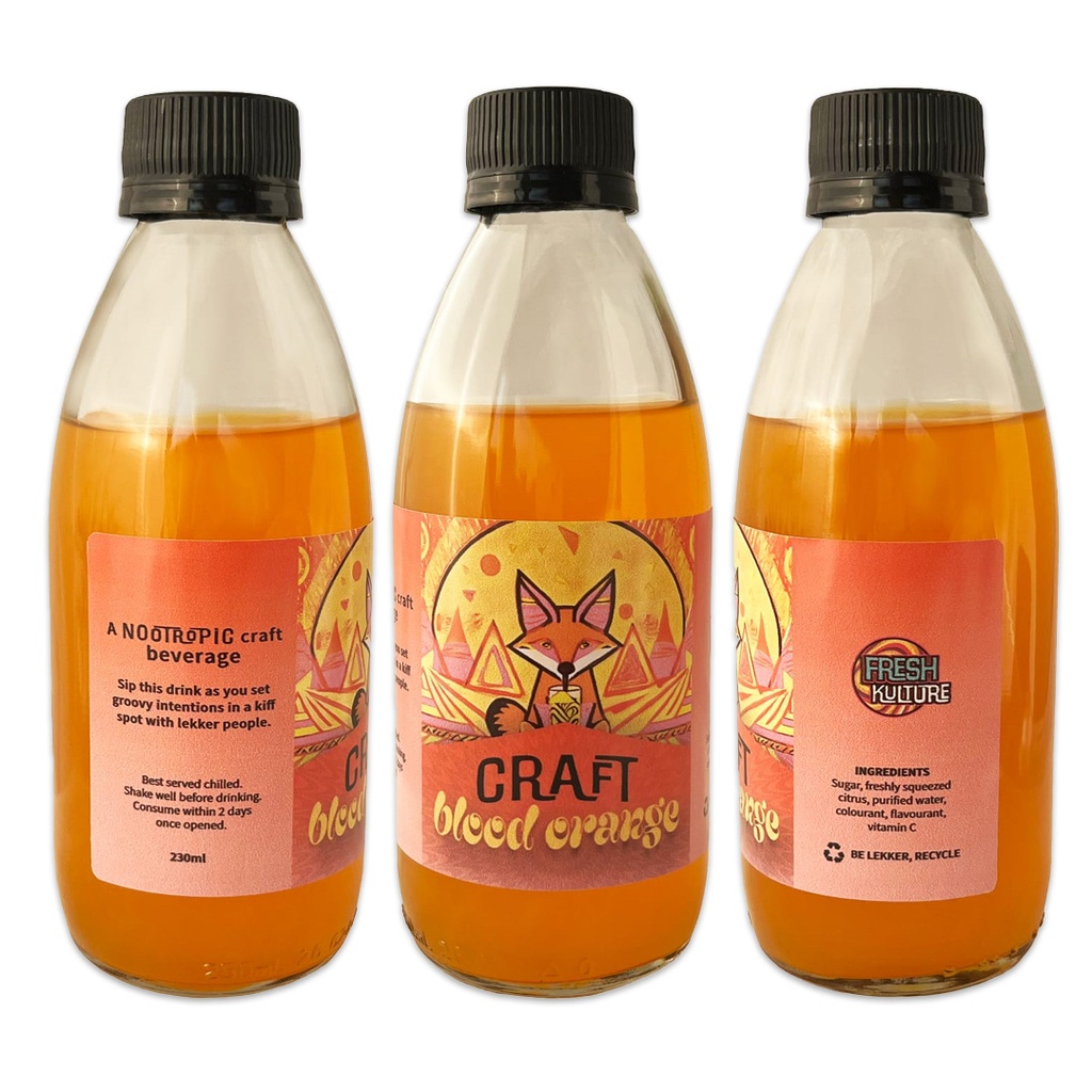 Trippy Nootropic Craft Beverage 230ml - Blood Orange 2000mg