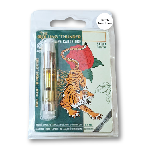 Rolling Thunder Vape Cartridge Full Spectrum - Premium - Dutch Treat Haze (Sativa) (0.5 ml)