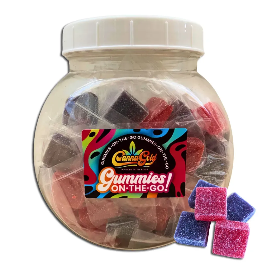 Gummies-On-The-Go (Square) - Full Spectrum 2400mg (48x50mg Tub)