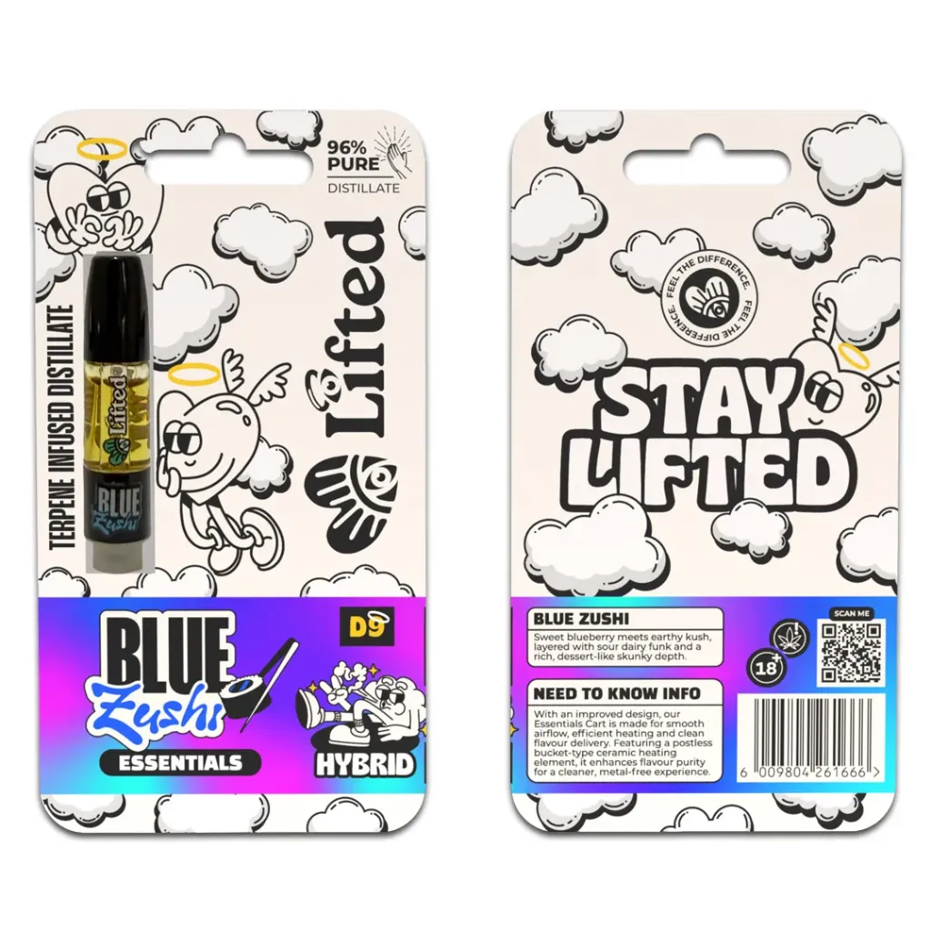 Distillate Vape Carts 1ml - Blue Zushi (Hybrid)