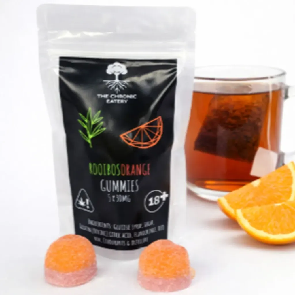 Dual-Flavoured Heart-Shaped Gummies - Rooibos/Orange 150mg (5x30mg)