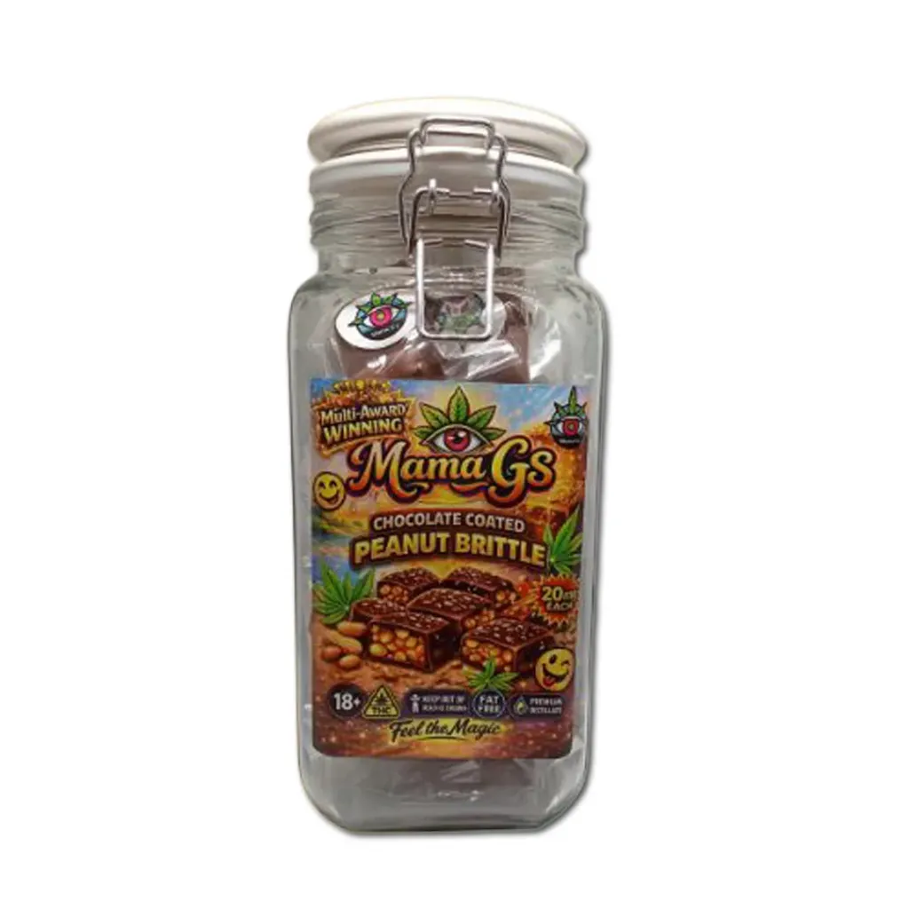 Chocolate-Coated Peanut Brittle Bites 600mg (30x20mg) (Refill Pack)