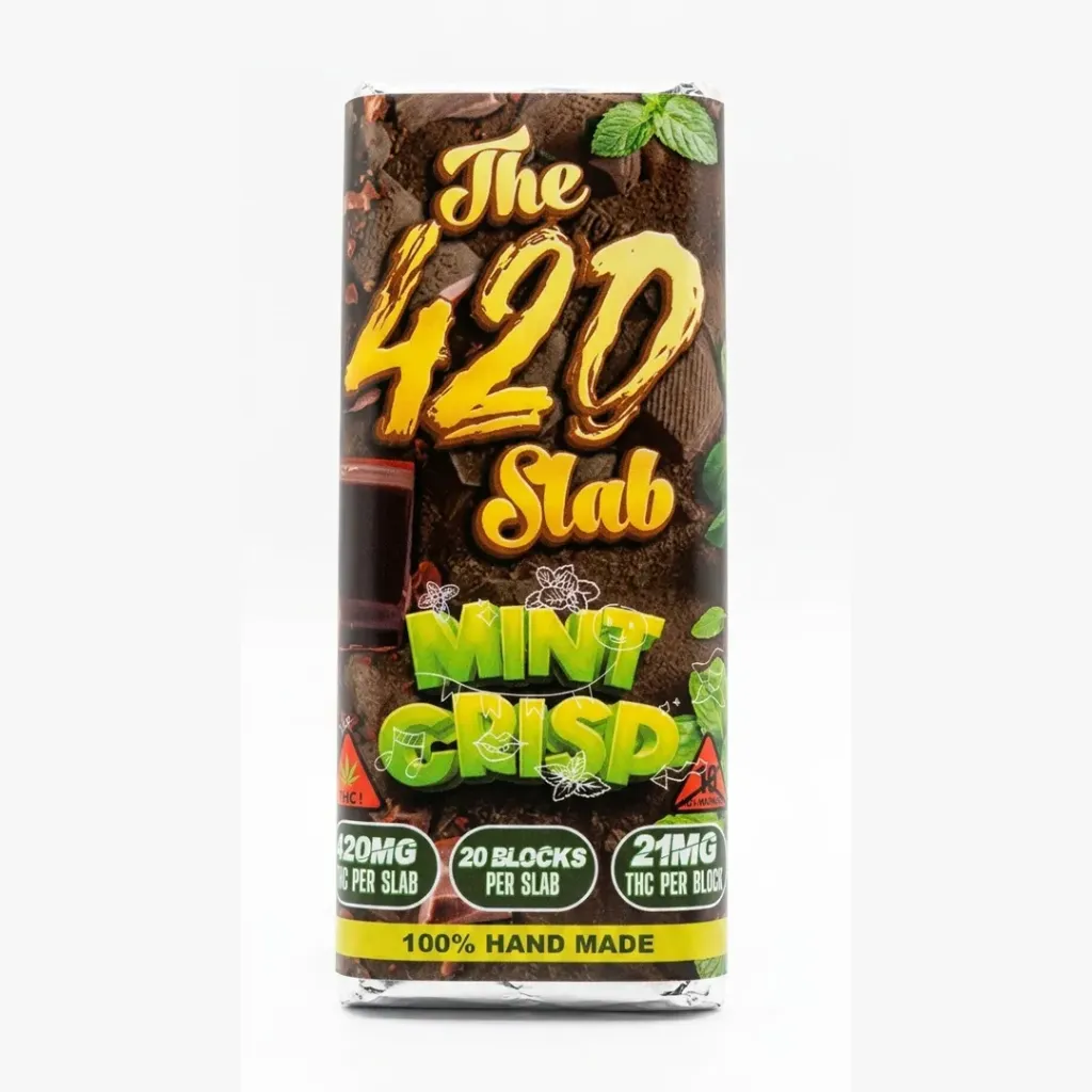 The 420 Slab - Mint Crisp Belgian Chocolate 420mg