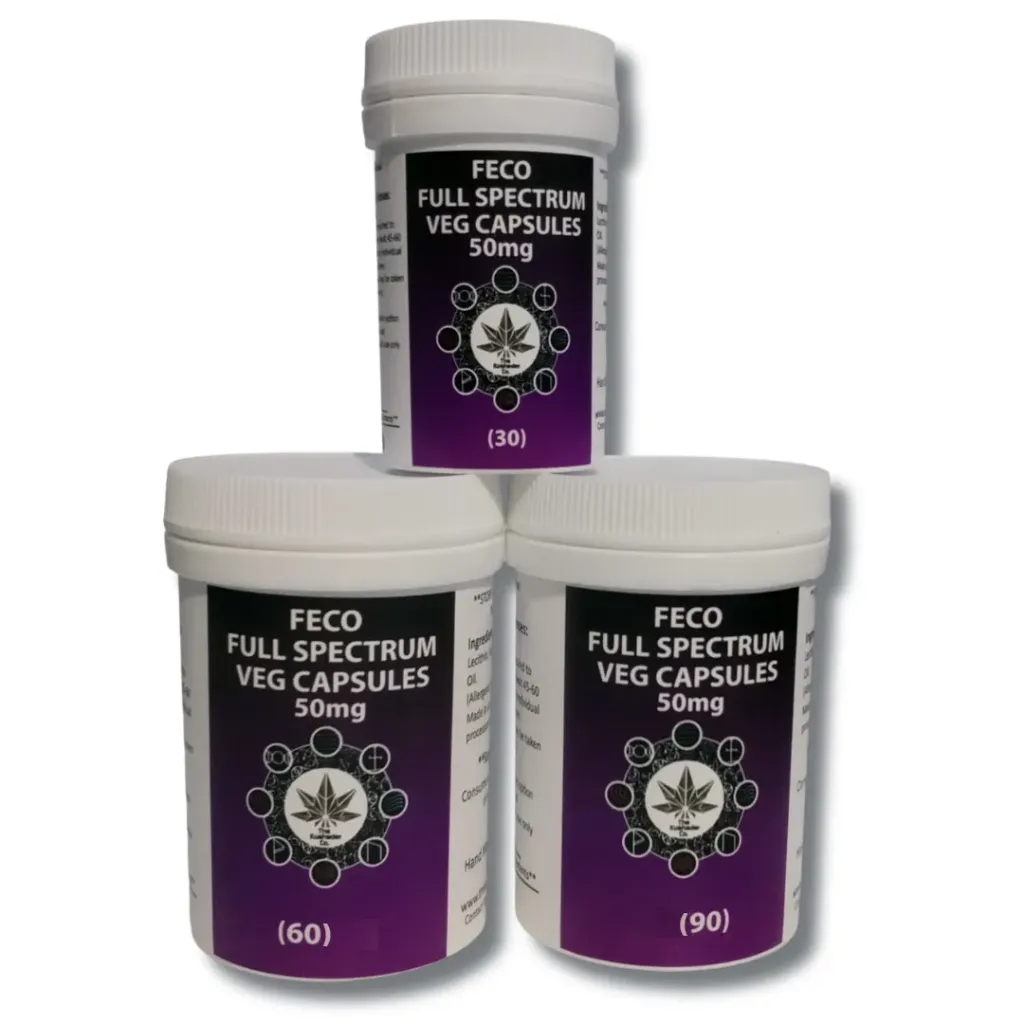 Full Spectrum FECO + Black Cannabis Oil (B.C.O) - Capsules 50mg