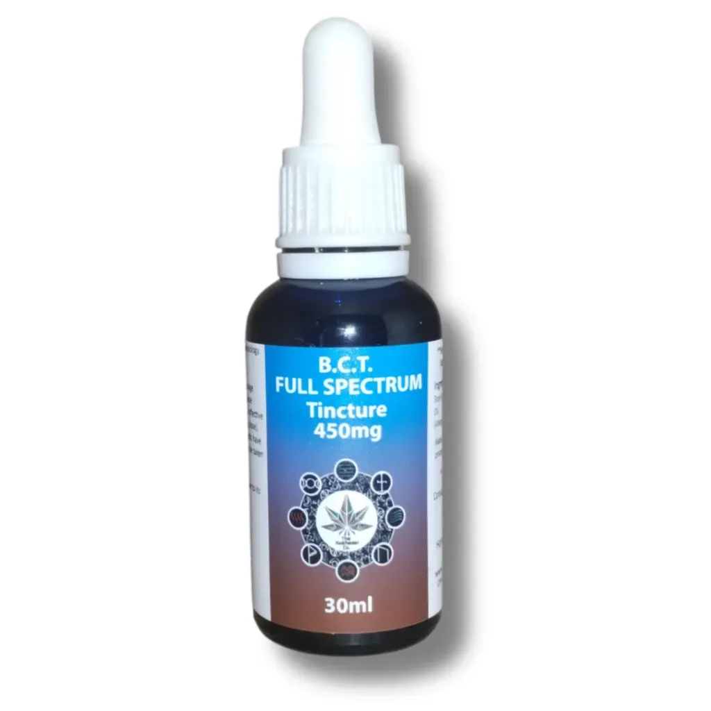 Full Spectrum MCT Black Cannabis Oil Tinctures (B.C.T) 30ml (450mg)