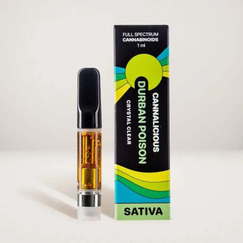 THC Vape Cartridge 1ml - Durban Poison (Sativa)