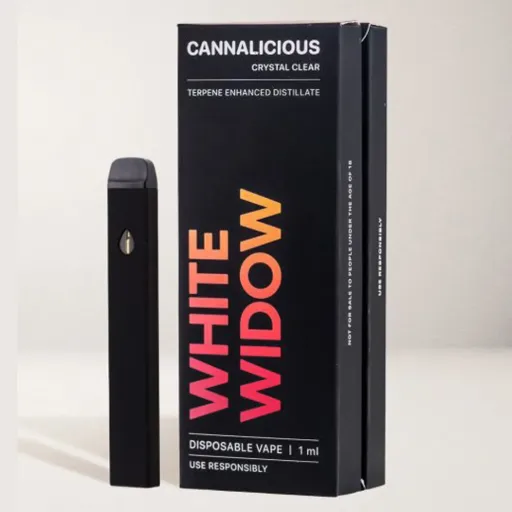 Distillate Cannabis Disposable Vape 1ml - White Widow (Hybrid)