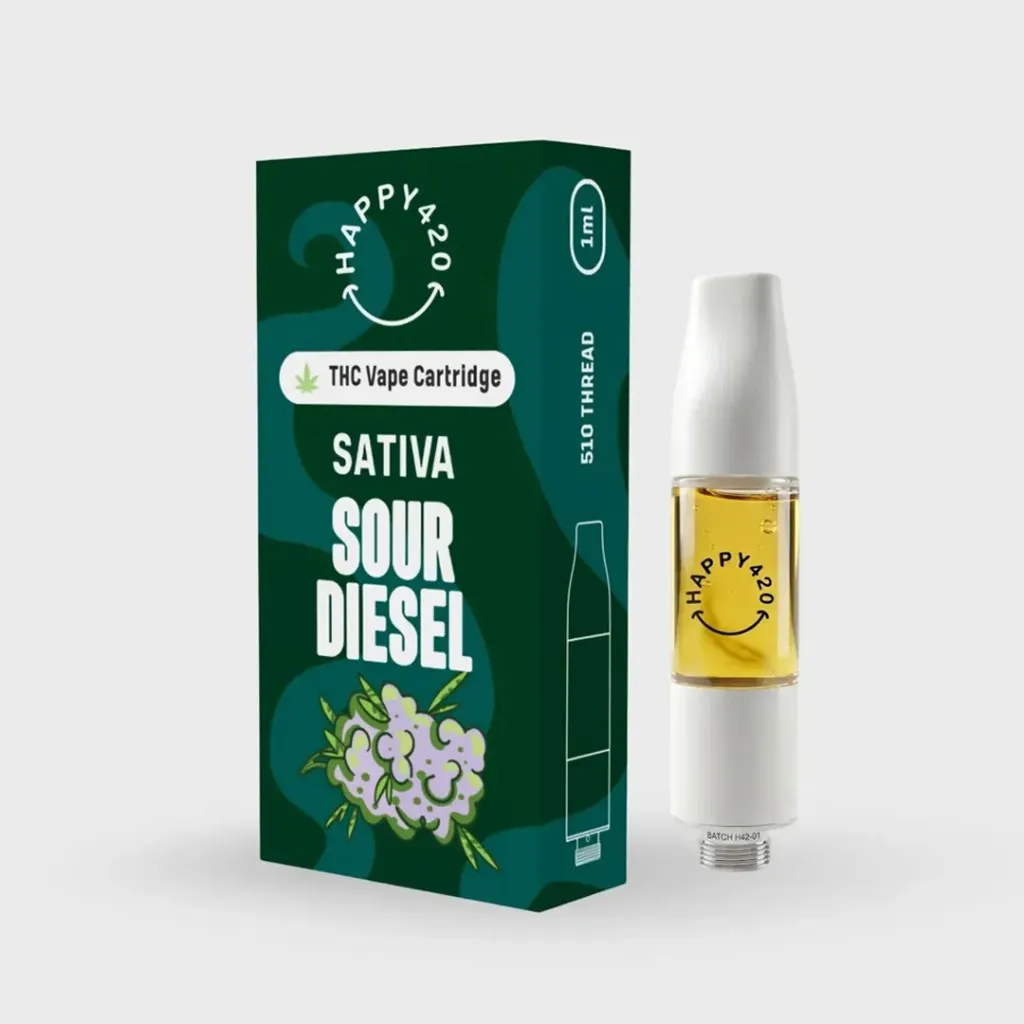 THC Vape Cartridge 1ml - Sour Diesel (Sativa)