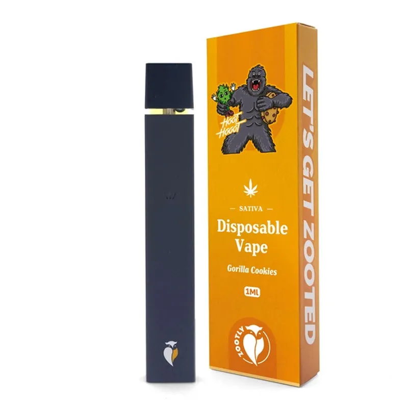 Pure Distillate Disposable Vapes 1ml - Gorilla Cookies (Sativa)