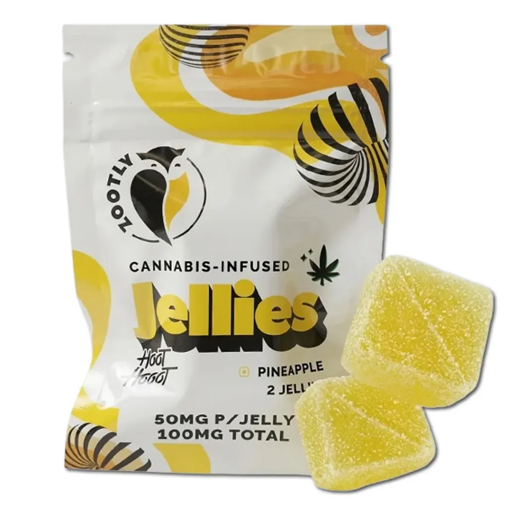Gummies - Hoot Hooot Jellies - Pineapple 100mg (2x50mg)
