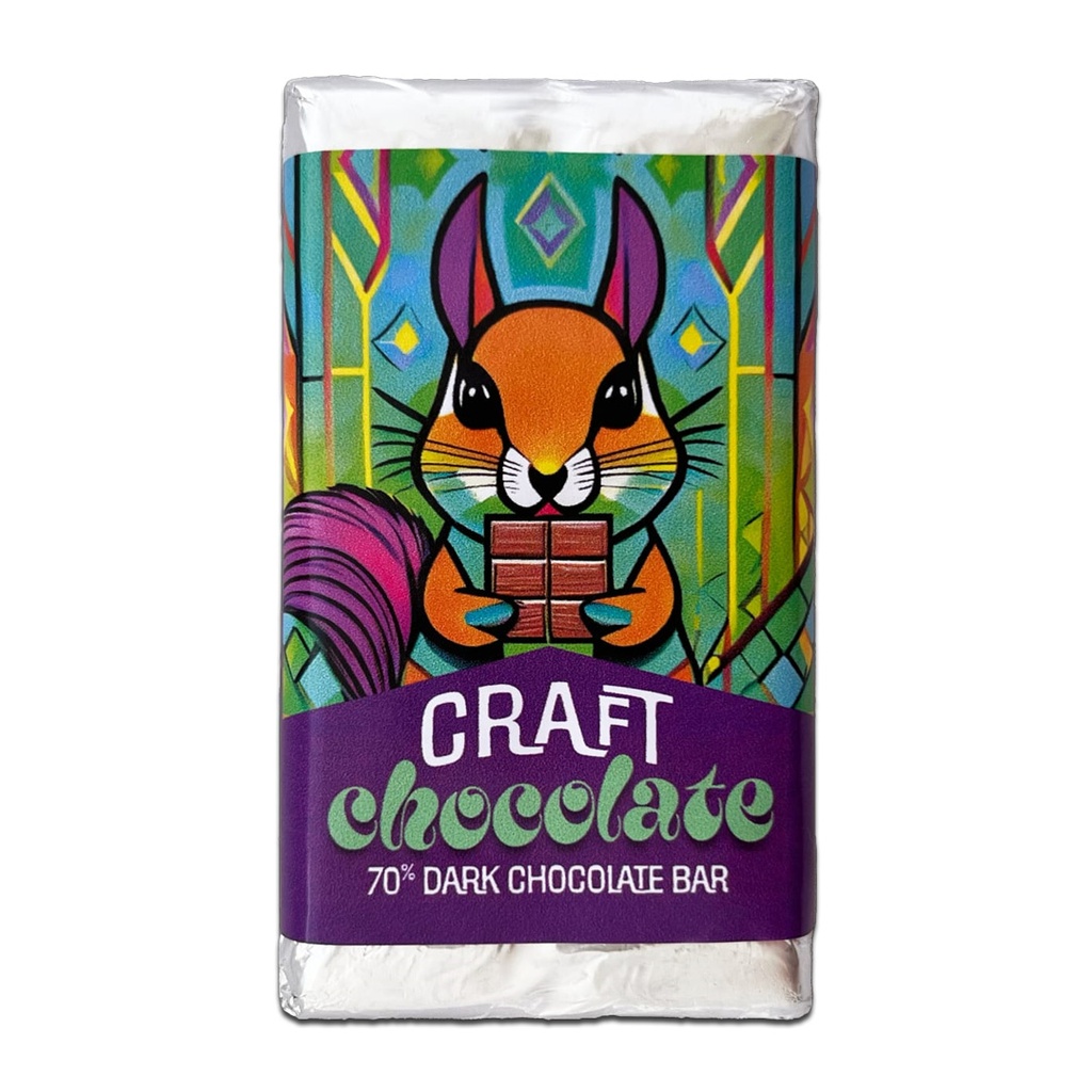 Trippy Nootropic Craft Chocolate Bar 35g - Dark Chocolate 2000mg x 6 (6-Pack)