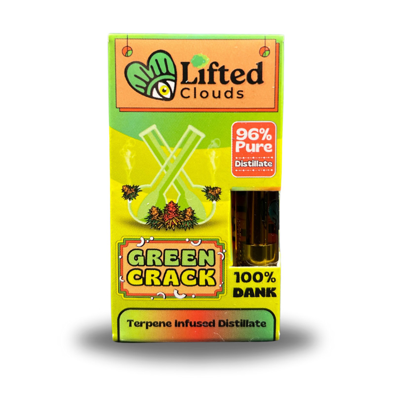 Lifted Distillate Vape Cart 0.5ml - Green Crack (Sativa)