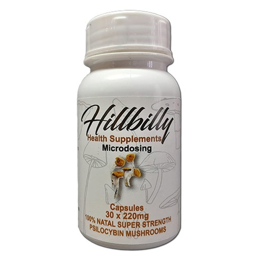 Hillbilly Psilocybin Microdosing Capsules (NSS Natal Super Strength) 30's (220 mg)