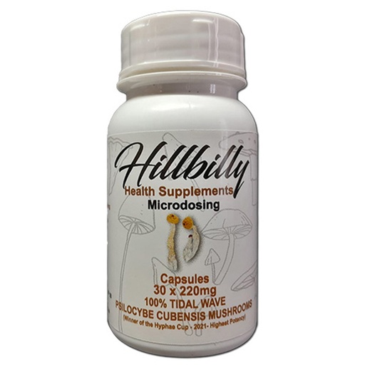 Hillbilly Psilocybin Microdosing Capsules (Tidal Wave) 30's (220 mg)